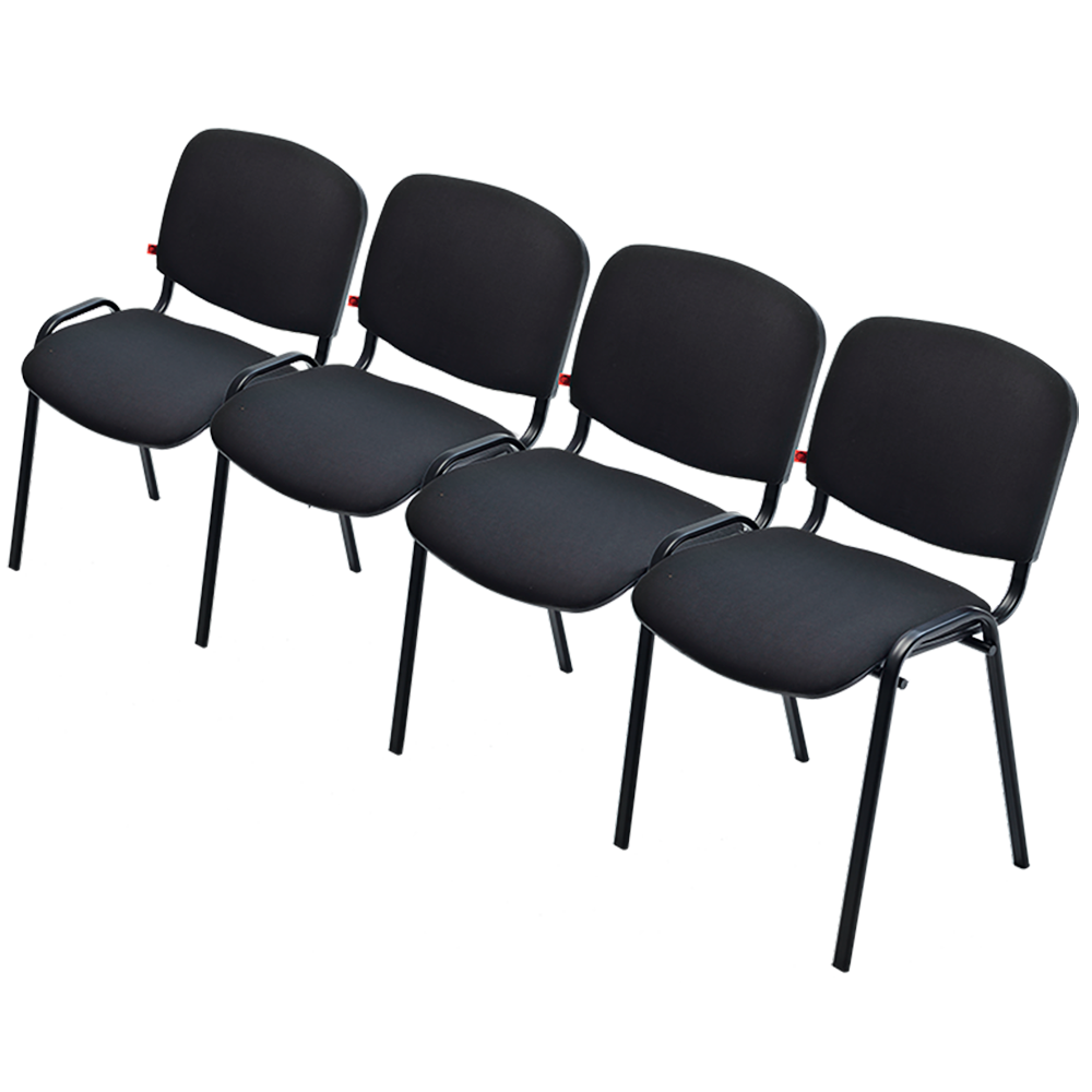 Iso 4-seats chair with legs