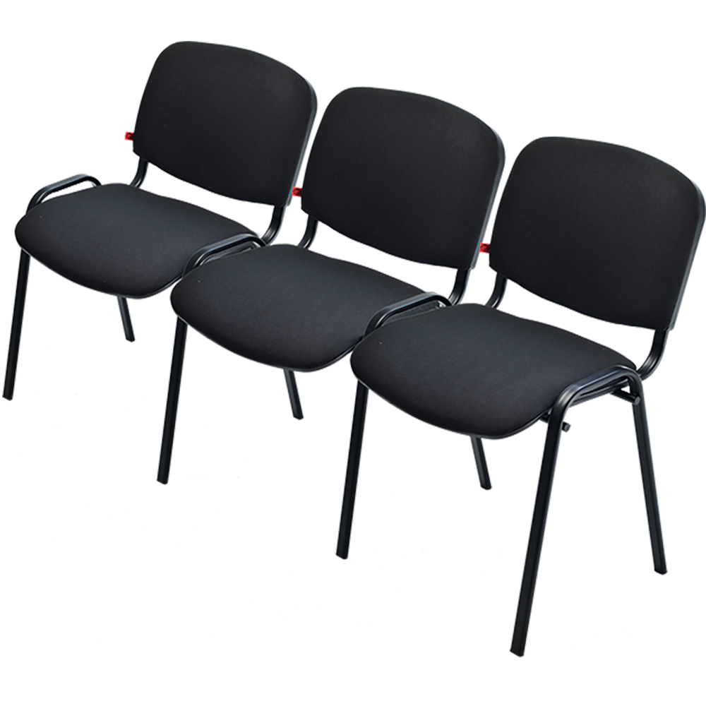 Iso 3-seats chair with legs