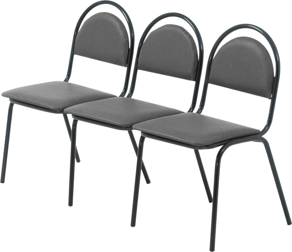 Standart 3-seats chair with legs
